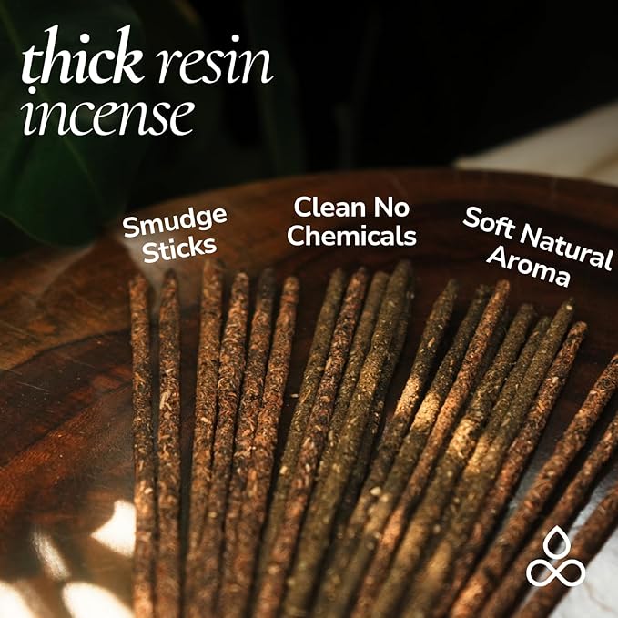 Smudge Palo Santo Sticks Incense - for Energy Cleansing Protection Incense (24+ Sticks, 9 inches) Thick Natural Incense with Real Peru Palo Santo Resin |Inciensos para Sacar Malas Energias