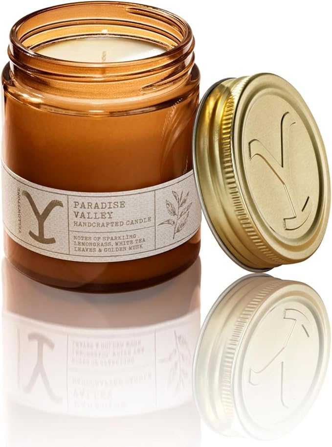 Yellowstone Scented Jar Candle by Tru Western, 8 oz - Paradise Valley