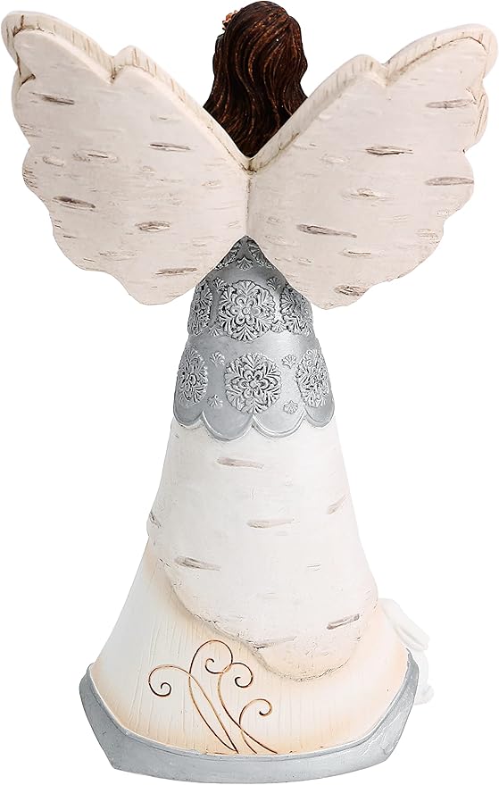 Pavilion Gift Company - Elements 82313 Friends are a Blessing Collectible Figurine, Angel Holding Bunny, 6-Inch