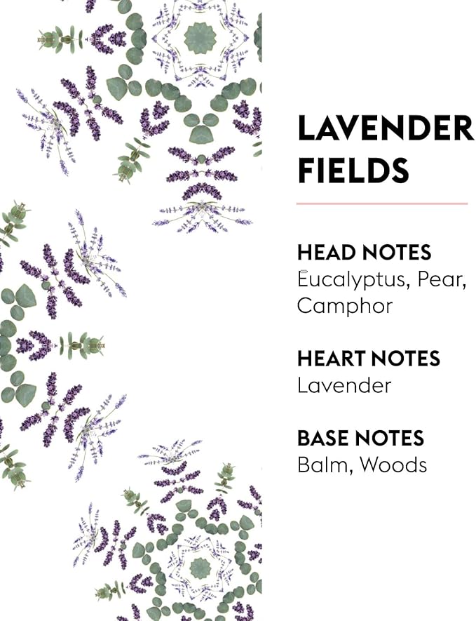 Maison Berger Lavender Fields Lampe Berger Refill, 1 Liter (33.8 fl oz), 2-in-1 Catalytic System, Neutralizes Odors and Diffuses Fragrance, Lavender, Eucalyptus, Made in France
