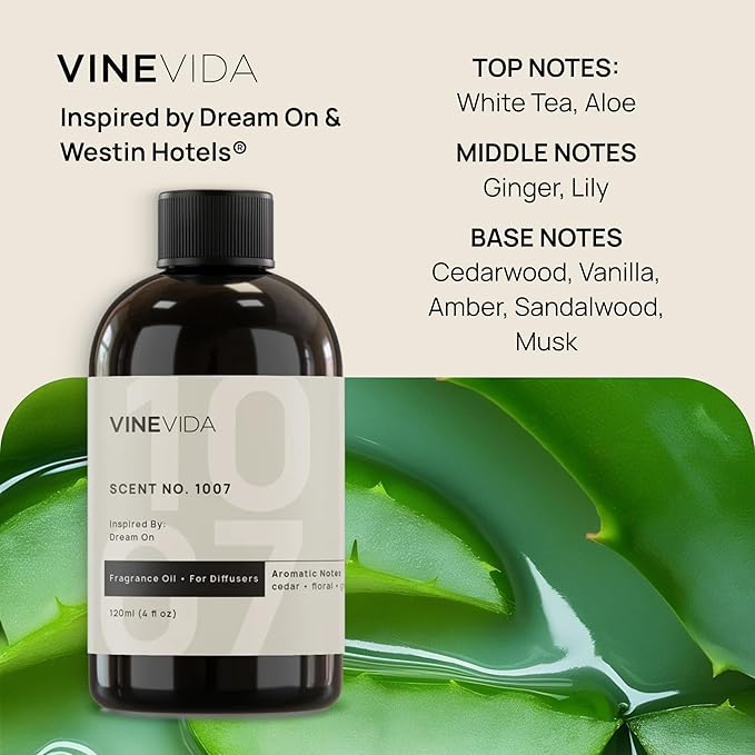 VINEVIDA (4oz) Hotel Fragrance Diffuser Oil - Hotel Scents Diffusers for Home - Cold Air Diffuser Oil - Hotel Scent Essential Oil - Scent No.1007 Inspired by Westin Hotels (Pack of 2)