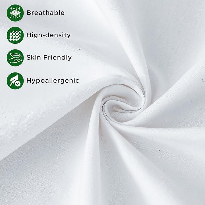 20 x 20 Pillow Inserts Set of 4 - Premium Soft and Fluffy 20 Inch Large Sofa Decorative White Square Throw Pillow Inserts Stuffing for Living Room Couch and Bedroom Interior Cushions