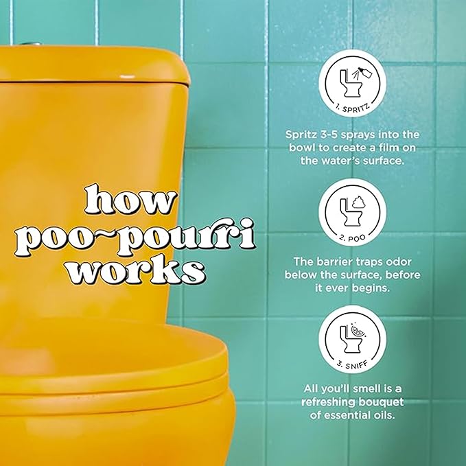Poo-Pourri Before-You-Go Toilet Spray Refill Bottle, Original