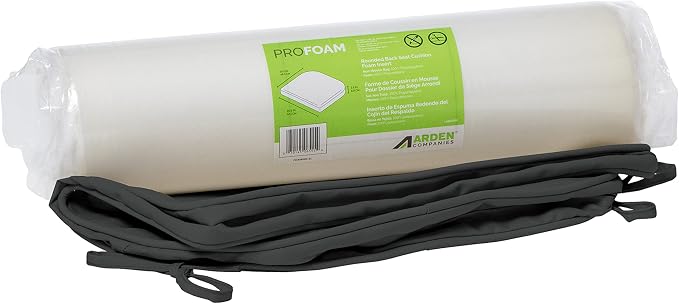 Arden Selections ProFoam Performance Outdoor Seat Cushion 19 x 20, Slate Grey