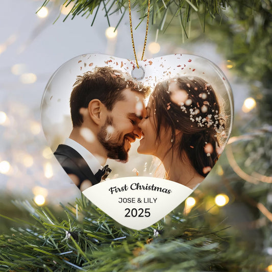 Personalized Christmas Ornaments 2025,Custom Christmas Ornament with Photo Text,Personalized Ornaments for Xmas Tree,Ornaments Keepsake Gift for Family