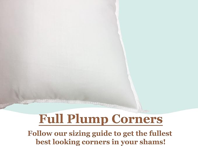 Pillowflex Synthetic Down Pillow Insert - 21x31 Down Alternative Pillow, Ultra Soft Oversized Queen Bed Sleeping Pillow, Large Rectangle Sham - 1 Decorative Pillow Form