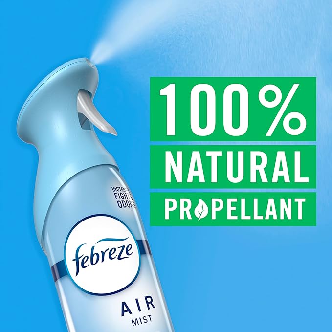 Febreze Air Mist, Air Freshener, Odor Fighting Room Spray, Deodorizer for Home Bathroom Kitchen Office Apartment Classroom, Lilac Sunrise, Summer Peaches, Mango Splash Variety Pack, 8.1oz (Pack of 3)