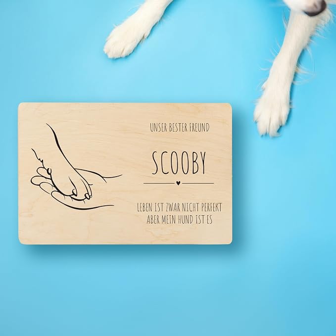 Creative Deco Personalized Wooden Storage Box Memory Box Pet | 11.8x7.87x5.51in (+-0.5) | Minimalistic | Hinged Lid Handles Engraving | Gift Box | UNSANDED Keepsake Souvenir Chest