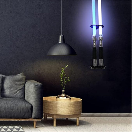 lightsaber vertical wall mount.lightsaber wall mount holder.Applicable to most lightsabers.(Black 2 holes)