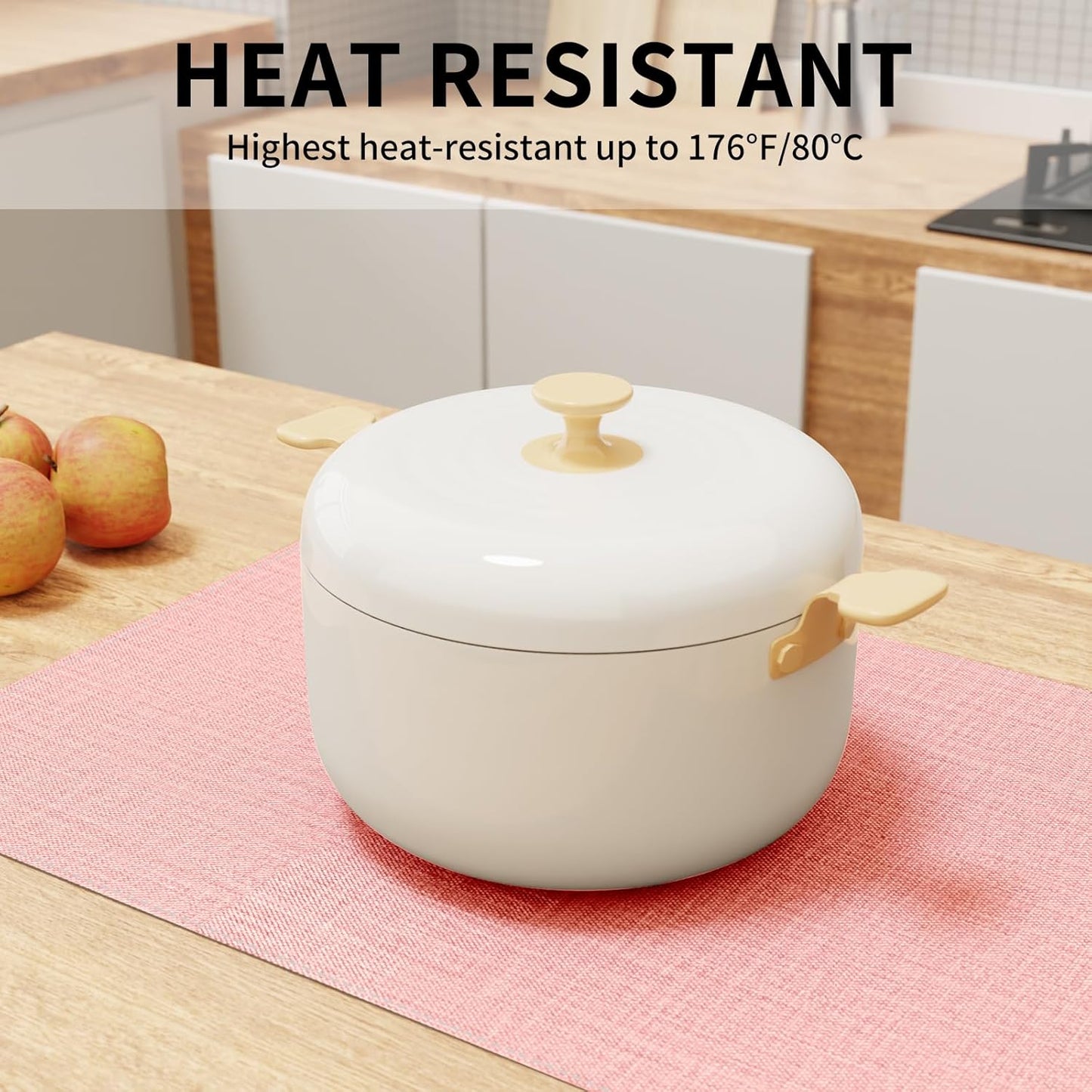 Cloth Placemats, Set of 6 Heat-Resistant Cotton Linen Blend Double Layered Machine Washable Place Mats, Wrinkle Free Thick Fabric Dining Table Mats for Indoors & Outdoors (Baby Pink, 6)