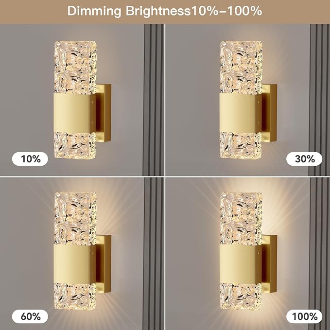 camuucci Battery Operated Wall Sconce Rechargeable Battery Powered 12000mAh Wall Light Indoor Not Hardwired Wall Lamp Fixtures for Bedroom Living Room 2Pack