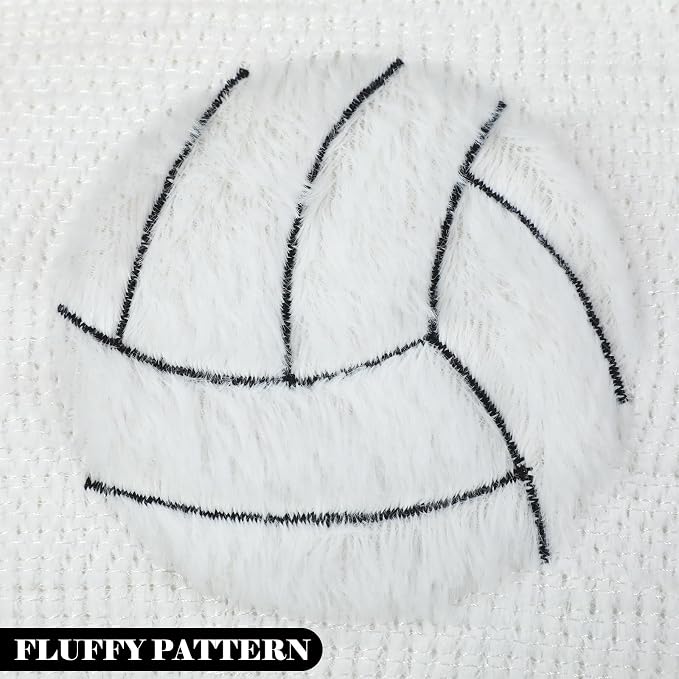 Gerrii 4 Pcs Volleyball Softball Football Soccer Basketball Tennis Pillow Sports Throw Pillow Fluffy Stuffed Plush Sport Theme Cushion Gift for Senior Night Home Bedroom Decor Birthday Present