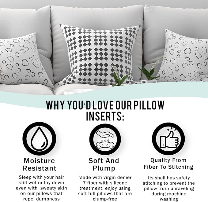 Pillowflex Premium Polyester Throw Pillow Insert - 17x27 - Ultra Soft Large Rectangle Throw Pillow, Couch Sham, Lumbar, Back, Sofa - Machine Washable - Decorative Accent Form - 1 Soft Pillow