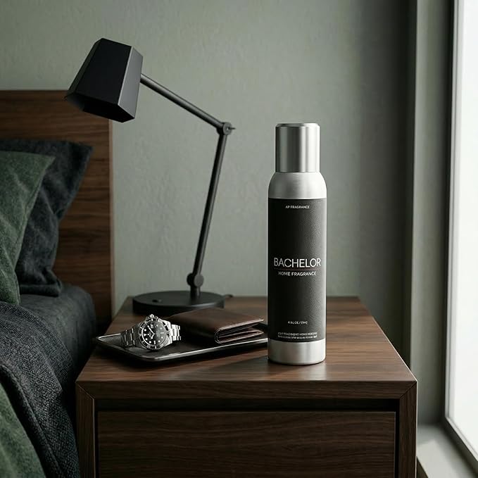 Room Fragrance Air Freshener Spray Concentrated Bathroom, Kitchen, Car, or Office Deodorizer, U.S.- Made by AP Fragrance (Bachelor)