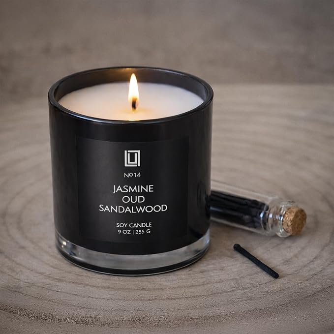 Lulu Candles | Lemon & Vanilla Bean | Luxury Scented Soy Jar Candle | Hand Poured in The USA | Highly Scented & Long Lasting (9 Oz. 2 Pack)