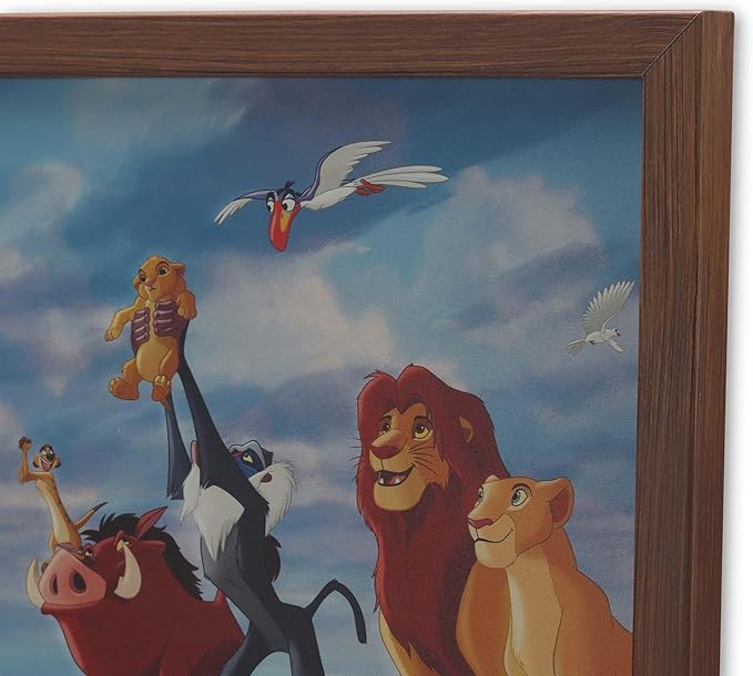 Disney The Lion King Remember Who You Are Framed Wood Wall Decor - Inspirational Pride Rock Wall Art for Home