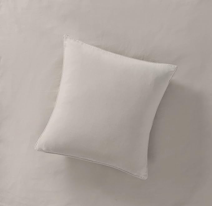 Brooklyn Loom Matte Cotton Velvet 20x20 Grey Decorative Pillow