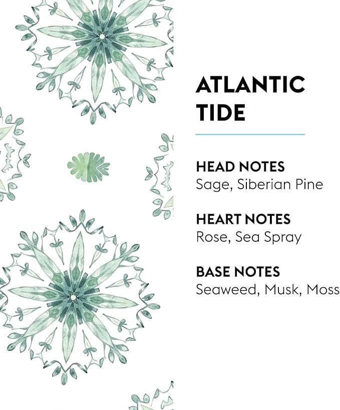 Maison Berger Atlantic Tide Lampe Berger Refill, 500 ml (16.9 fl oz), 2-in-1 Catalytic System, Neutralizes Odors and Diffuses Fragrance, Sage, Siberian Pine, Sea Spray, Made in France