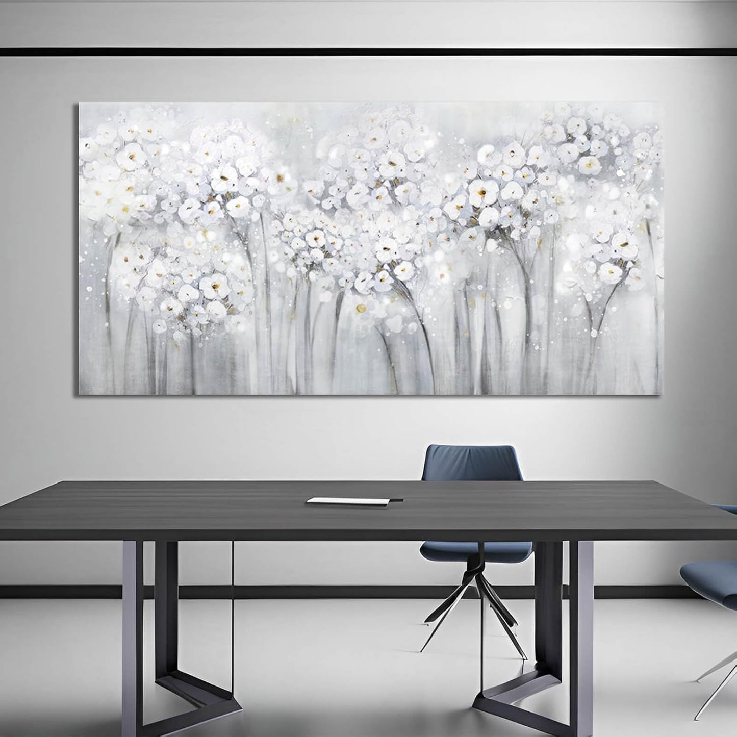 Wall Decor for Living Room Landscape Artwork Blossom Oil Paintings for Bedroom Kitchen Office Home Decorations 29"x58"