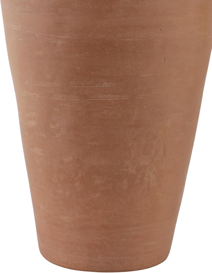 Sagebrook Home 16x9 Terracotta Ribbed Floor Vase, Natural