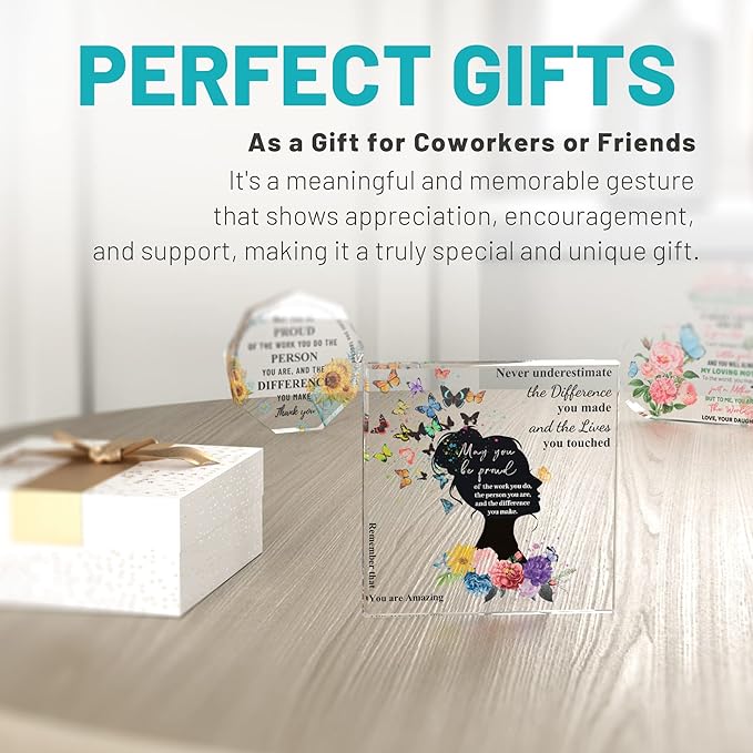 Inspirational Gifts for Women Friends Birthday, Thank You Gifts for Coworker, Appreciation Gift, Farewell Gift for Friends Female Nurse Teacher Counselor Boss Lady Sister