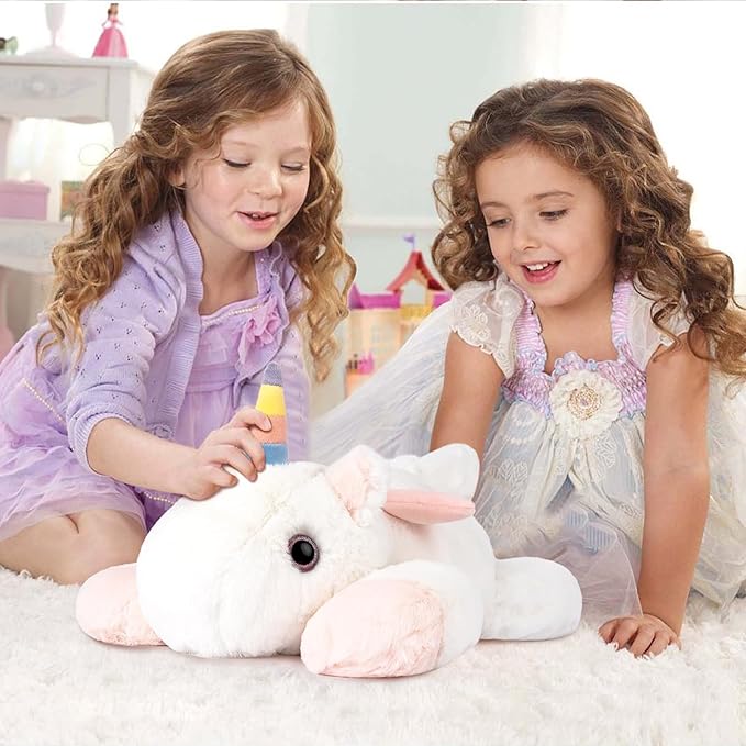 Niuniu Daddy 24" | 5 Pound Unicorn Weighted Stuffed Animals Plush Toy, Large Giant Pillowfort Body Pillow Animal with Kids Adults, Soft Fur Weighted Plushie for Gift Birthday Christmas