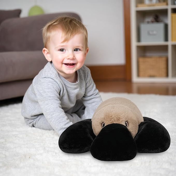 Niuniu Daddy 20" | 3.3 Pound Weighted Platypus Stuffed Animals for Adults Kids, Weighted Stuffed Platypus Plush for Toddler, Cute Fluffy Soft Plush Toy Body Pillow for Presents Christmas Birthday