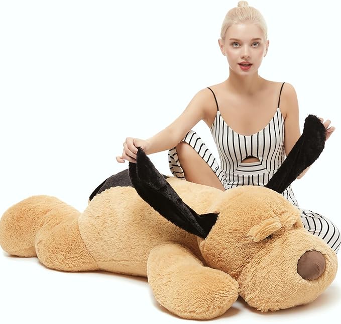 MorisMos Giant Stuffed Dog Animals, 51inch Big Stuffed Dogs Plush, Soft Large Puppy Pillow for Kids, Girls, Boys