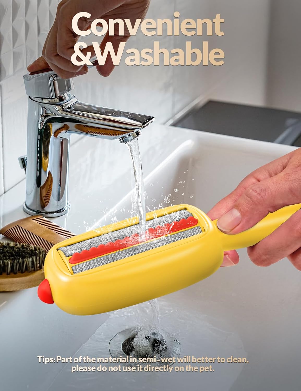 Reusable Lint Remover,Lint Brush,Pet Hair Removal Tool for Clothes,Couch,Car and Laundry,Portable,Washable Pet-Hair Remover for Cats and Dogs,Lints Brush with Cover,No Need Sticky Lint Roller Refills