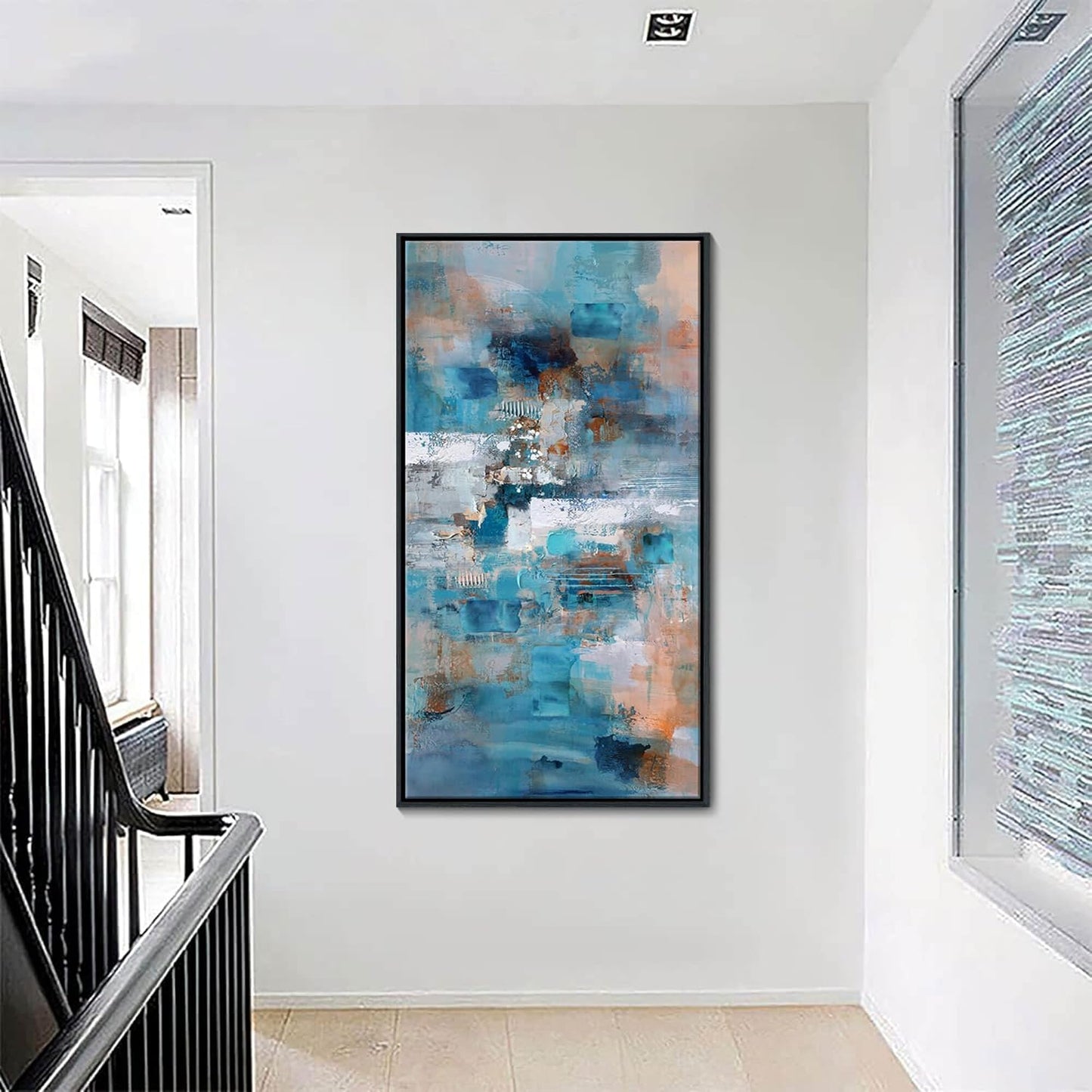 Framed Wall Art for Bedroom Large Abstract Wall Art Wall Pictures for Living Room Canvas Wall Art for Living Room Bathroom Decor 30x60 Inches