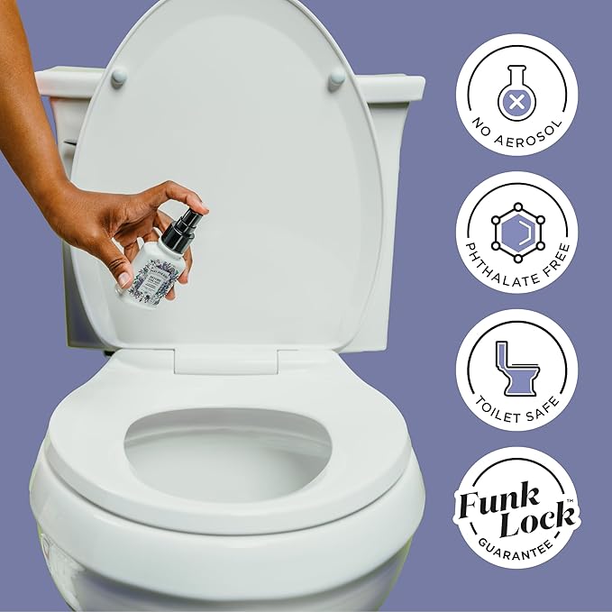 Poo-Pourri Before-You-Go Toilet Spray, Lavender Peppermint, 2 Fl Oz, Up to 100 Uses, Bathroom Odor Deodorizer, Plant-Based with Essential Oils for Home or Work, Travel Essentials, TSA Approved Size