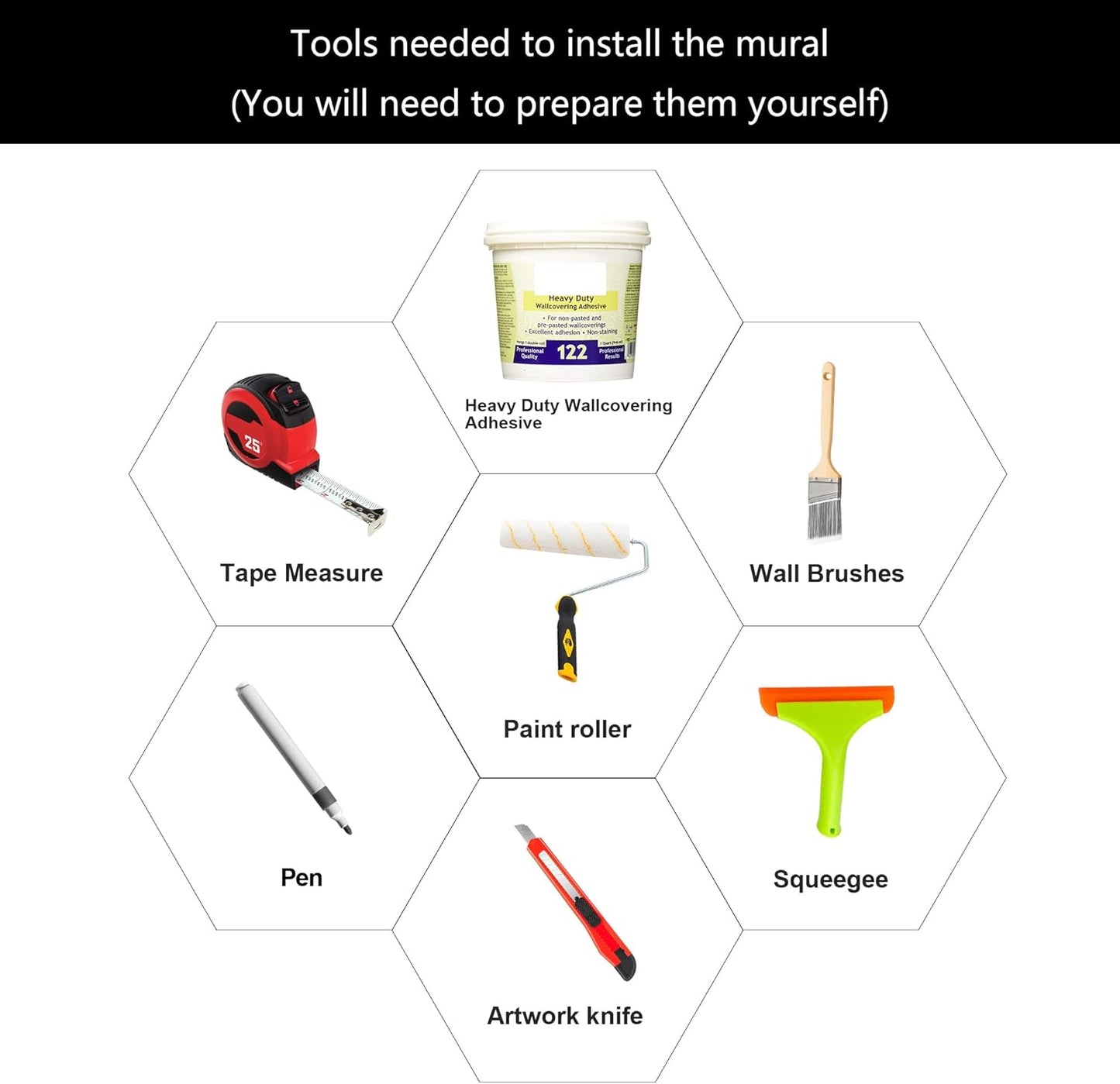 WFBHUA-Black and White Forest Mountain Wallpaper Gray Woodland Nature Landscape Wall Paper Mural for Bedroom Living Room(Not Peel and Stick)