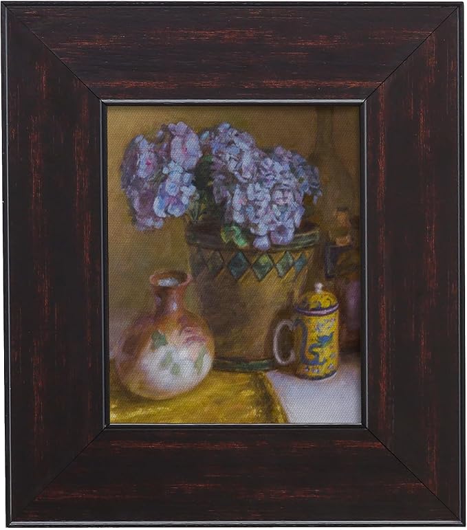 CANFRAVAS DIY Wood Plein Air Frame for Canvas 30x40, 3.1" Wide Antique Canvas Floater Frames, Vintage Canvas Floating Frame, Ornate Picture Frames (30"x40", Black Walnut)