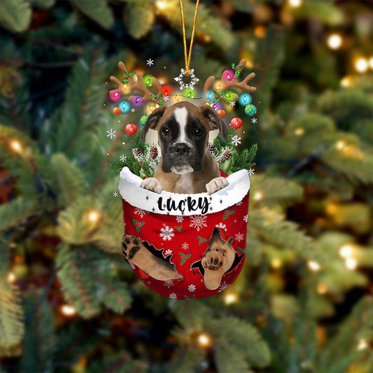 Brown Boxer Christmas Decor - Dog Lovers Gift Idea, Xmas Tree Ornament