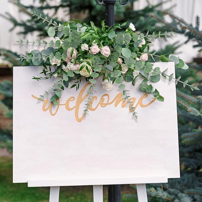 Canlierr 100 Pcs Eucalyptus Stems Faux Greenery Artificial Eucalyptus Leaves Decor Greenery Stems Branch for Wedding Centerpiece Flower Bouquet Farmhouse Home (Dark Green)
