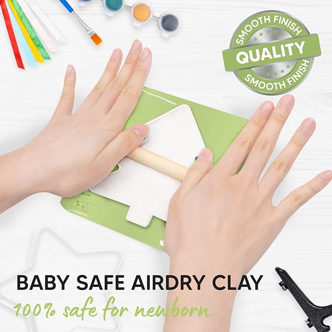 KeaBabies Baby Hand and Footprint Kit and Personalized Baby Gifts - Dog Paw Print Kit - Baby Footprint Kit - Personalized Baby Footprint Kit - Newborn Keepsake Baby Handprint Kit - Baby Handprint