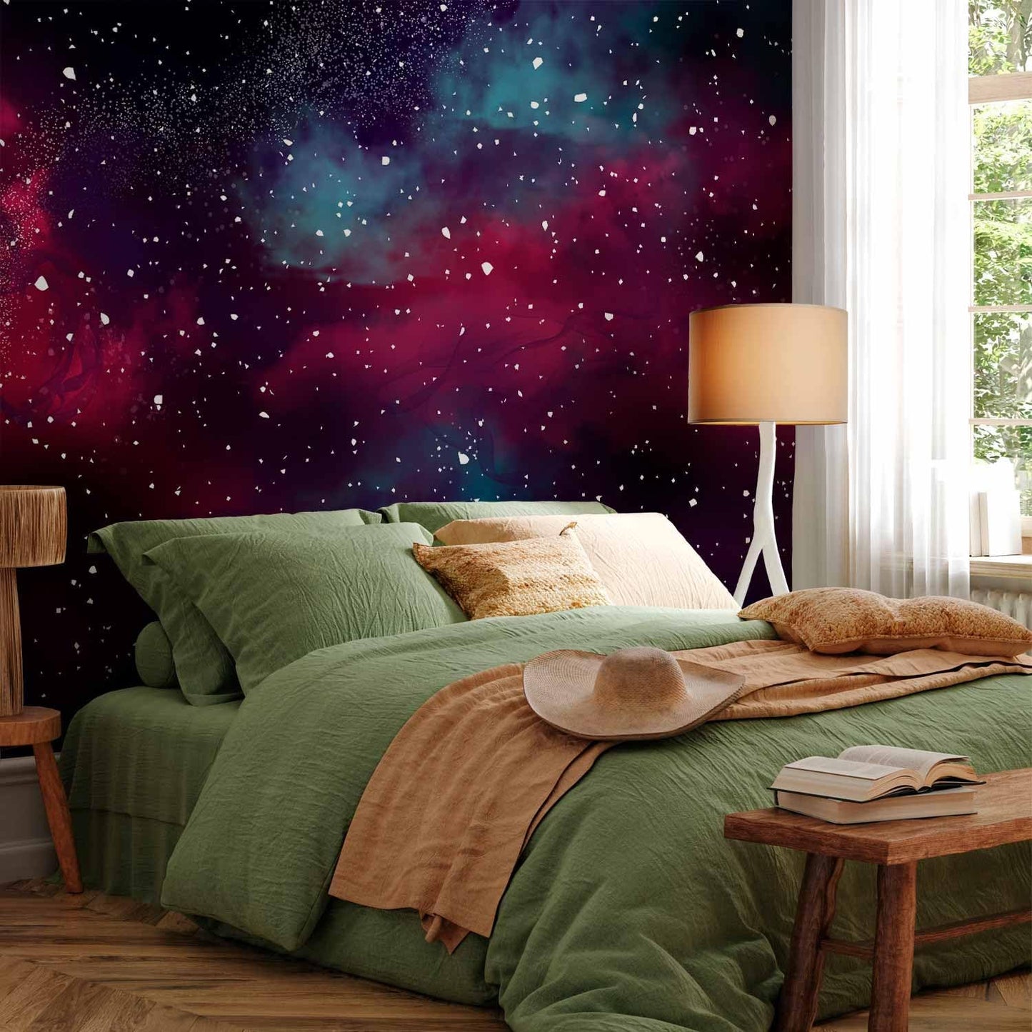 artgeist Wall Mural Space 79x55 in - Non-Woven Wallpaper Fleece Wall Decor Photo Print Picture Image Design Home Mural Galaxy Universe Cosmos Sky a-A-10326-a-a