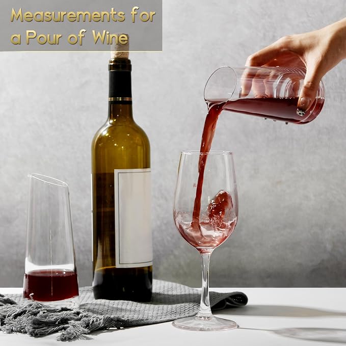 NUTRIUPS 11 oz Hand-blown Mini Carafe, Individual Glass Wine Carafe for Single Serving, Set of 2