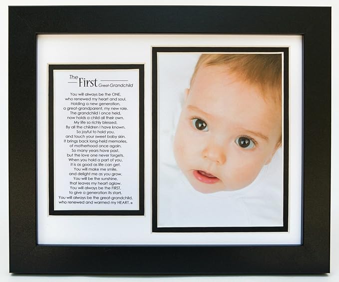 The Grandparent Gift Co. First Great-Grandchild Photo Frame