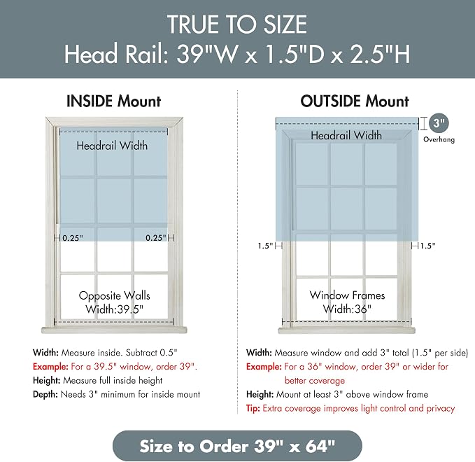 Madison Park Galen Cordless Roman Shade, 39"W x 64"H, Sheen Blue – Room Darkening, Thermal Insulated, Energy Efficient Window Blind with Subtle Sheen Basketweave Fabric for Privacy