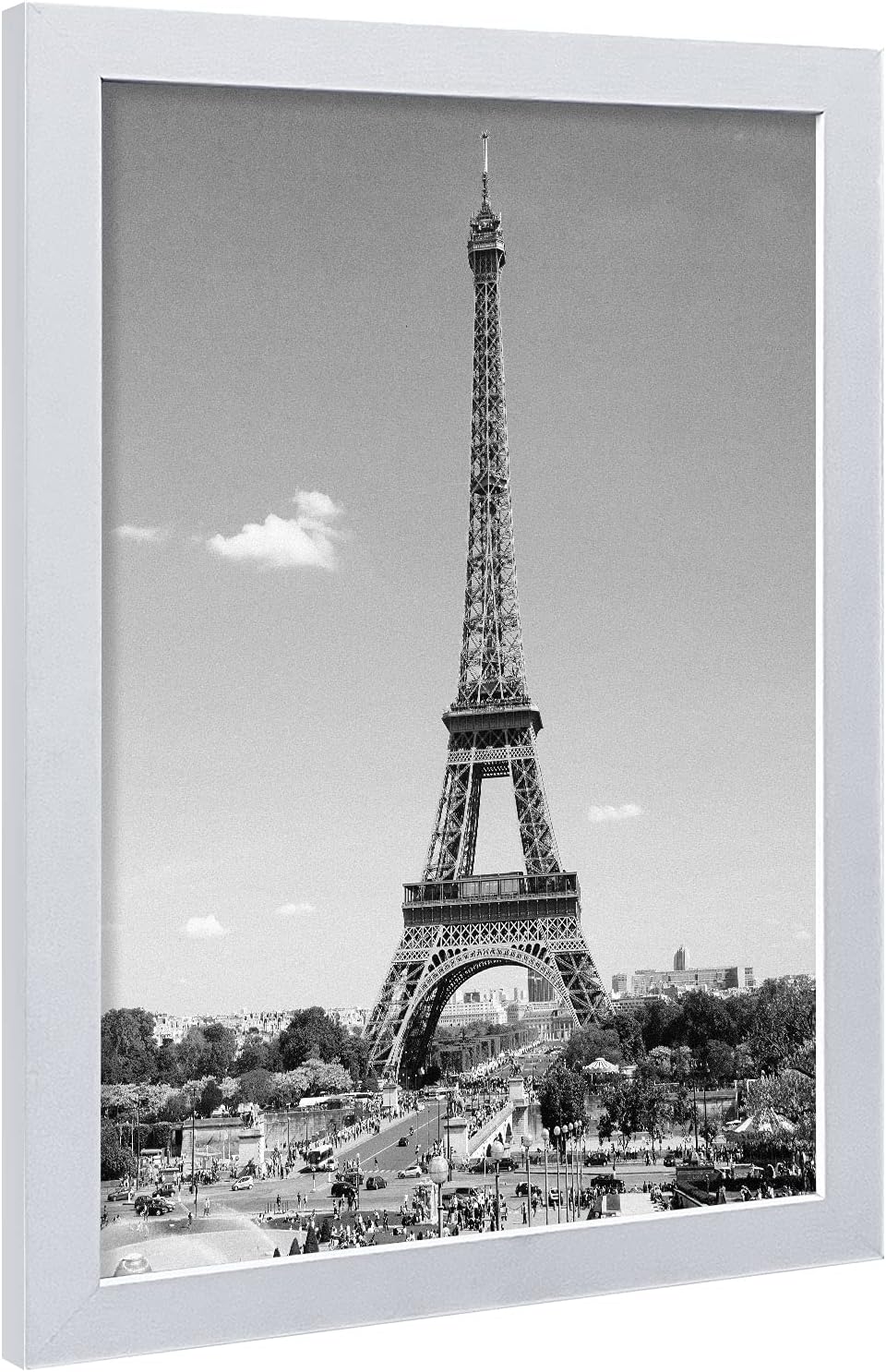 VCK Poster Frames 13x19 White 3 Pack, Solid Wood Picture Frames for Wall Mounting Hanging Art and Puzzle Frame