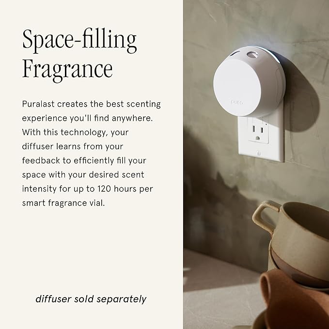 Pura & Simplicity Home Scent Refill - Smart Air Diffuser - Long-Lasting Luxury Fragrance per Refill - Home Essential - Clean & Safe Diffuser Fragrance - 2 Pack, Vanilla