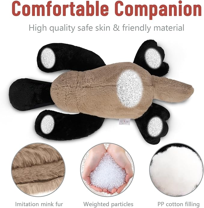 Niuniu Daddy 20" | 3.3 Pound Weighted Platypus Stuffed Animals for Adults Kids, Weighted Stuffed Platypus Plush for Toddler, Cute Fluffy Soft Plush Toy Body Pillow for Presents Christmas Birthday