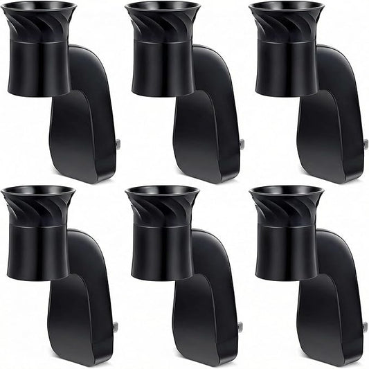 Hohean 6 Pack Wall Fragrance Plug in Compatible with Bath and Body Works WallFlower Refills, ETL Certified, Rotatable, Precise Scent Adjustable Fragrance Control Diffuser Plug for Home, Office (Black)