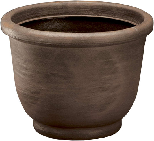 Crescent Garden Agave Planter, Charming Old-World Plant Pot, 18-Inch (Rust)