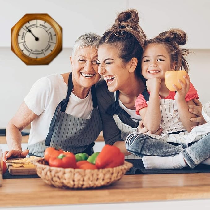 Classic Day of The Week Wall Clock - 10" Solid Oak Wood Frame, Ideal Retirement Gift for Men and Women, Day Clock for Seniors and Retirees