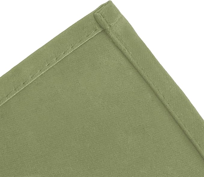 LEMOMO Blackout Curtains 42 x 63 inch/Sage Green Curtains Set of 2 Panels/Thermal Insulated Room Darkening Bedroom Curtains