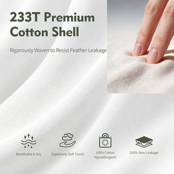 14"x24" Pillow Inserts Soft Feather Pillow Set of 1 Indoor Decorative Sofa Down Pillows Bed Pillows Couch Pillow