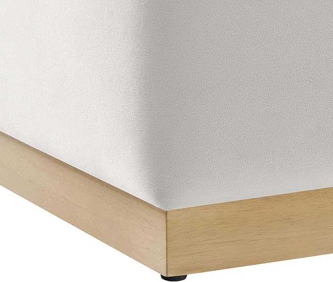 Modway 17" Square Performance Velvet Upholstered Upholstered Ottoman