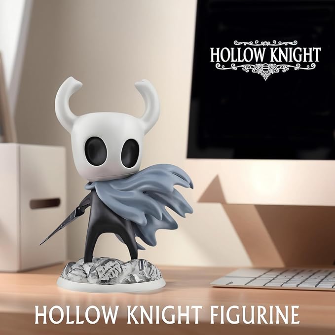Knight Figure Statue, Hollow Knight Merch Action Figure, Home Decor Cartoon Collectible Figurine, Car Dashboard Ornament Cute Figure Collectible, Popular Game Gift for Enthusiasts. (Knight)